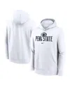 Nike Penn State Nittany Lions Primetime Club Campus  Men's College Pullover Hoodie In White