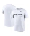 Nike Men's White Michigan State Spartans Primetime Legend Wordmark T-shirt In White