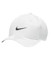 Nike Men's White Rise Performance Adjustable Hat In White