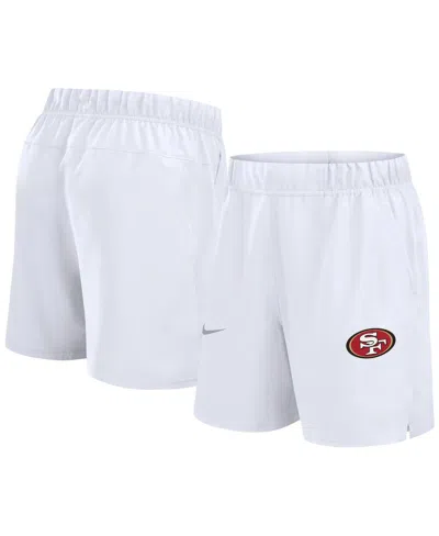Nike Men's San Francisco 49ers Blitz Victory Performance Shorts In White