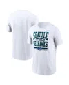 Nike Men's White Seattle Seahawks 50th Season Essential T-shirt In White