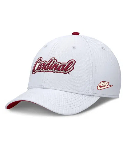 Nike Men's White Stanford Cardinal Legacy Rise Performance Flex Hat