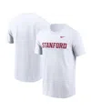 Nike Men's White Stanford Cardinal Primetime Evergreen Wordmark T-shirt