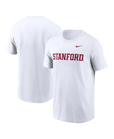 Nike Men's White Stanford Cardinal Primetime Evergreen Wordmark T-shirt