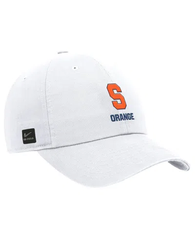 Nike Men's White Syracuse Orange 2025 On-field Club Adjustable Hat