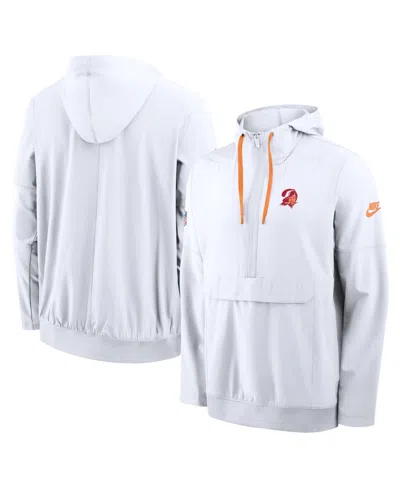 Nike Tampa Bay Buccaneers Alt Anorak  Men's Nfl 1/2-zip Hooded Jacket In White
