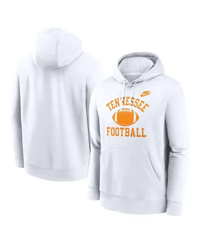 Nike Men's White Tennessee Volunteers Legacy Football Icon Club Fleece Pullover Hoodie