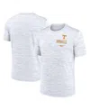 Nike Men's White Tennessee Volunteers Velocity Stacked Performance T-shirt In White
