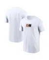Nike Men's White Texas Longhorns Campus Logo Swoosh T-shirt