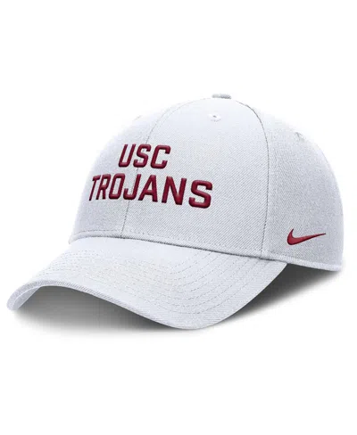 Nike Kids' Men's White Usc Trojans Rise Practice Adjustable Hat
