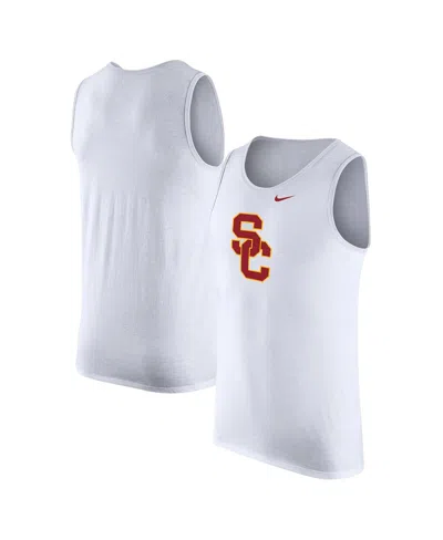 NIKE MEN'S WHITE USC TROJANS TANK TOP