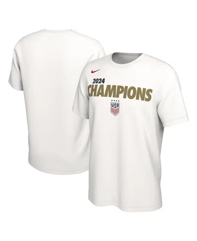 Nike Men's White Uswnt 2024 Summer Olympics Gold Medal T-shirt