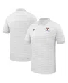 Nike Men's White Virginia Cavaliers 2025 Early Season Coaches Sideline Victory Stripe Performance Polo Sh In White