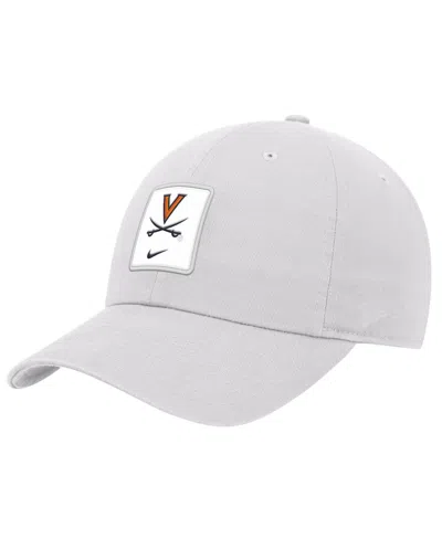 Nike Men's White Virginia Cavaliers 2026 On-field Club Adjustable Hat In Gold