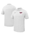 Nike Men's White Virginia Tech Hokies 2025 Early Seasonâ Coaches Sideline Victory Stripe Performance Polo In White