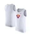Nike Men's White Virginia Tech Hokies Vintage-like Logo Performance Tank Top In White