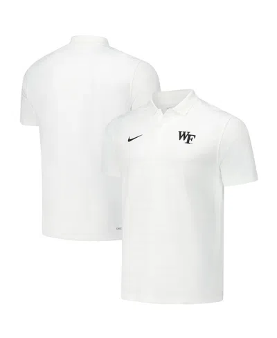 Nike Men's White Wake Forest Demon Deacons 2024/25 Sideline Victory Coaches Performance Polo Shirt