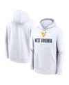 Nike West Virginia Mountaineers Primetime Club Campus  Men's College Pullover Hoodie In White