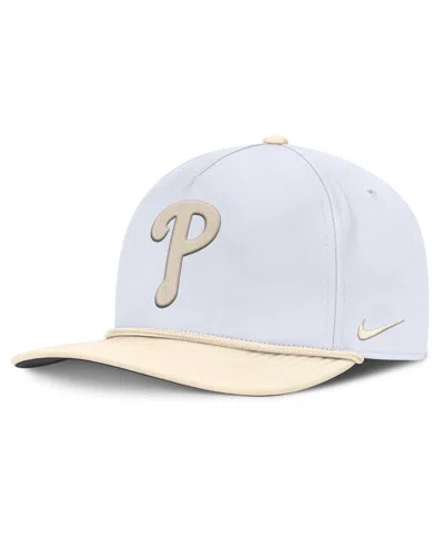 NIKE MEN'S WHITE/CREAM PHILADELPHIA PHILLIES PRO PERFORMANCE SNAPBACK HAT