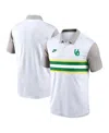 Nike White/gray Oregon Ducks Athletic Prep Legacy Logo Vapor Performance Polo In Multi