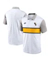 Nike White/gray West Virginia Mountaineers Athletic Prep Legacy Logo Vapor Performance Polo In White