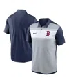 Nike White/navy Boston Red Sox Vapor Striped Performance Polo In Multi