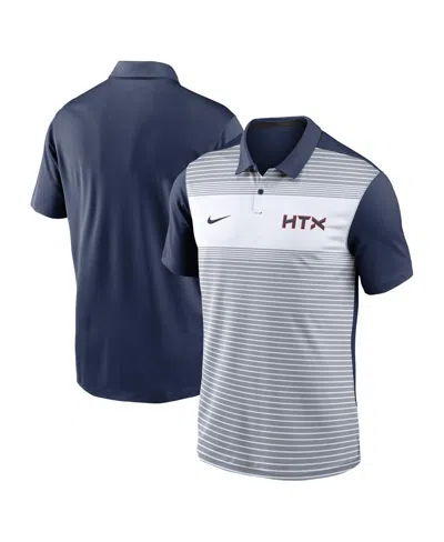 Nike Men's White/navy Houston Astros 2025 City Connect Fashion Legacy Icon Vapor Performance Polo Shirt In White,navy