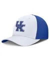 Nike Men's White/royal Kentucky Wildcats 2025 Sideline Rise Local Performance Flex Hat In Multi