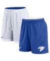 Nike Men's White/royal Kentucky Wildcats Primetime Reversible Performance Shorts In White,royal