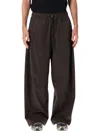 Nike Men's Wide-leg Drawstring Pants In Black