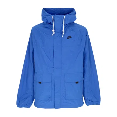 Nike Men's Windbreaker Sportswear Club Bandon Jacket Game Royal/black