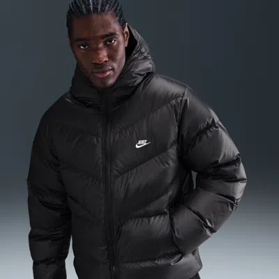 Nike Men's Windrunner Down Jacket In Black