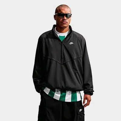 Nike Men's Windrunner Lightweight Half-zip Jacket In Black