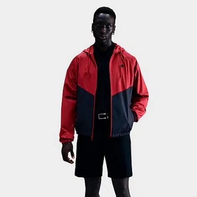 Nike Men's Windrunner Lined Jacket In Red