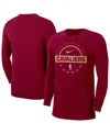 Nike Cleveland Cavaliers  Men's Nba Practice Long-sleeve T-shirt In Red