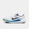 Nike Air Winflo 10 Running Shoe In White/star Blue/green Strike/black