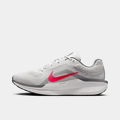 Nike Air Winflo 11 Running Shoe In Photon Dust/smoke Grey/light Smoke Grey/fire Red