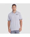 Nike Men's Wolf Gray Seattle Seahawks 2025 Rivalries Collection Sideline Victory Striped Dri-fit Polo Shi In Gray