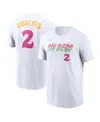 Nike Men's Xander Bogaerts White San Diego Padres City Connect Fuse Name Number T-shirt In White