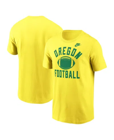 Nike Men's Yellow Oregon Ducks Legacy Football Icon T-shirt