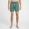 Nike Men's  Yoga Dri-fit 5" Unlined Shorts In Green