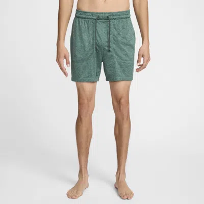 Nike Men's  Yoga Dri-fit 5" Unlined Shorts In Green