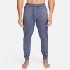 Nike Men's  Yoga Dri-fit Jogger Pants In Thunder Blue/heather/thunder Blue
