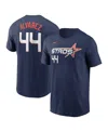 Nike Men's Yordan Alvarez Navy Houston Astros 2025 City Connect Fuse Name Number T-shirt In Blue