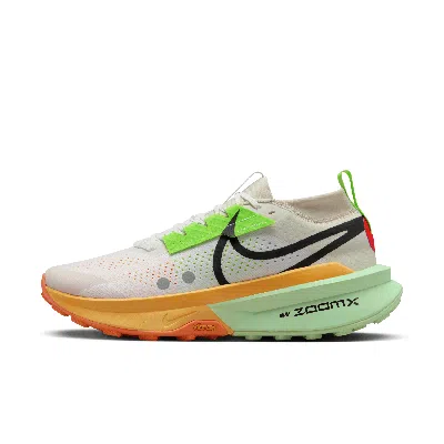 Nike Zegama 2 Stretch-jersey And Rubber-trimmed Mesh Trail Running Sneakers In Summit White/black-l