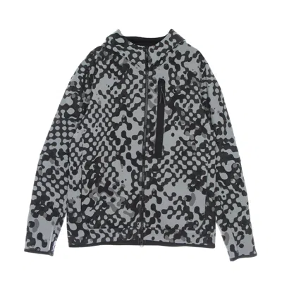 Nike Men's Zip Hoodie Tech Fleece Full Zip Hoodie React Dk Smoke Grey/particle Grey/black