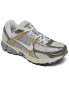 Nike Zoom Vomero 5 Leather And Rubber-trimmed Mesh Sneakers In Platinum Tint,white