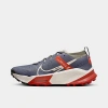 Nike Men's Zoomx Zegama Trail Running Shoes In Light Carbon/dragon Red/cosmic Clay/light Orewood Brown