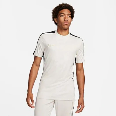 Nike Mens' Academy Dri-fit Soccer Short-sleeve Top In Light Orewood Brown/black/white