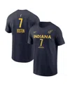 Nike Mens And Womens  Aliyah Boston Navy Indiana Fever Explorer Edition Name Number T-shirt In Navy